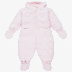 Baby Girls Pale Pink Snowsuit
