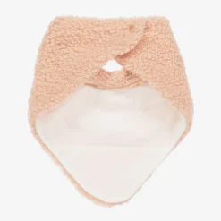 Baby Girls Pink Bouclé Scarf