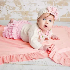 Baby Girls Pink Cotton Blanket (90cm)