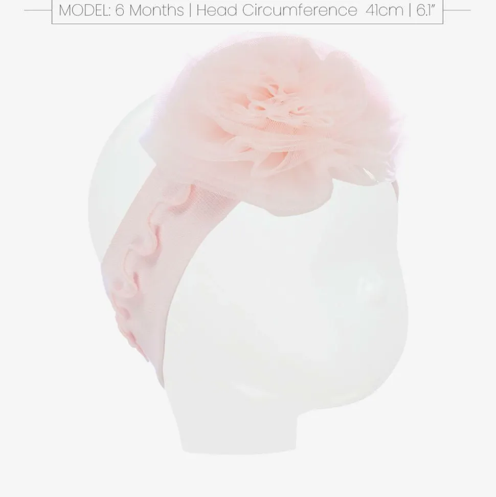 Baby Girls Pink Cotton Headband