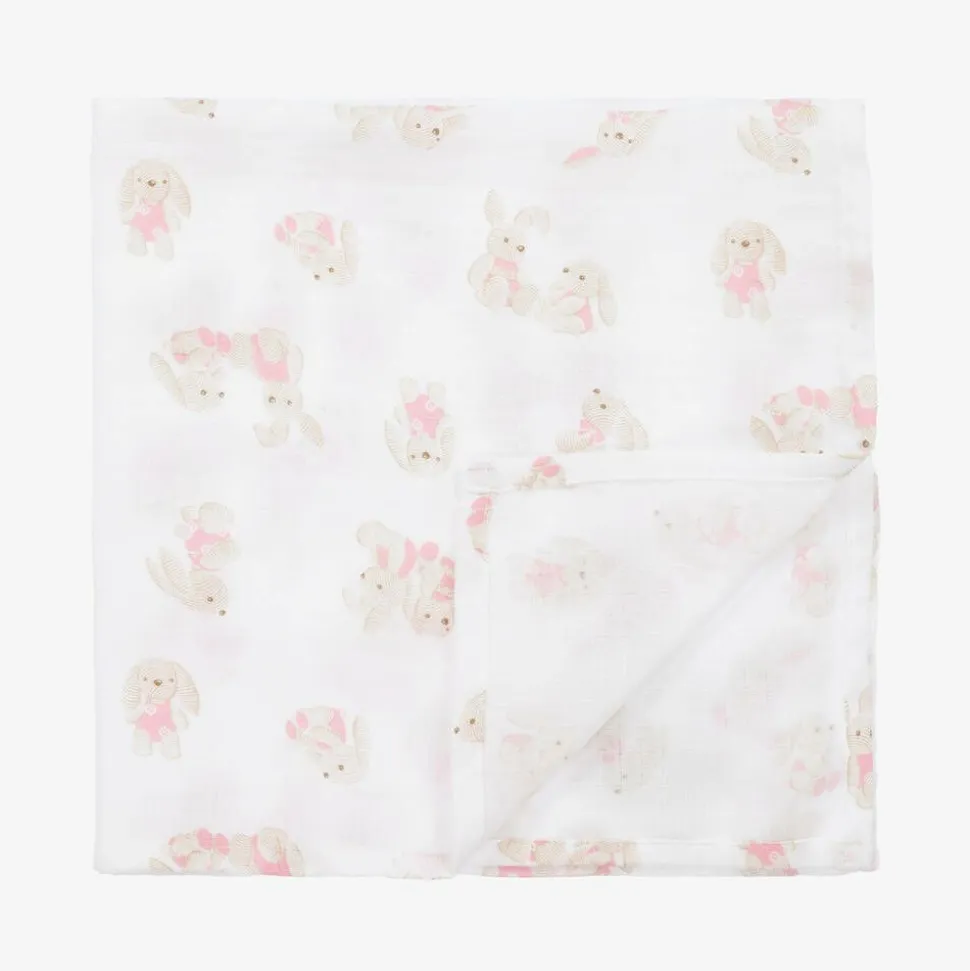 Baby Girls Pink Cotton Muslins (3 Pack)