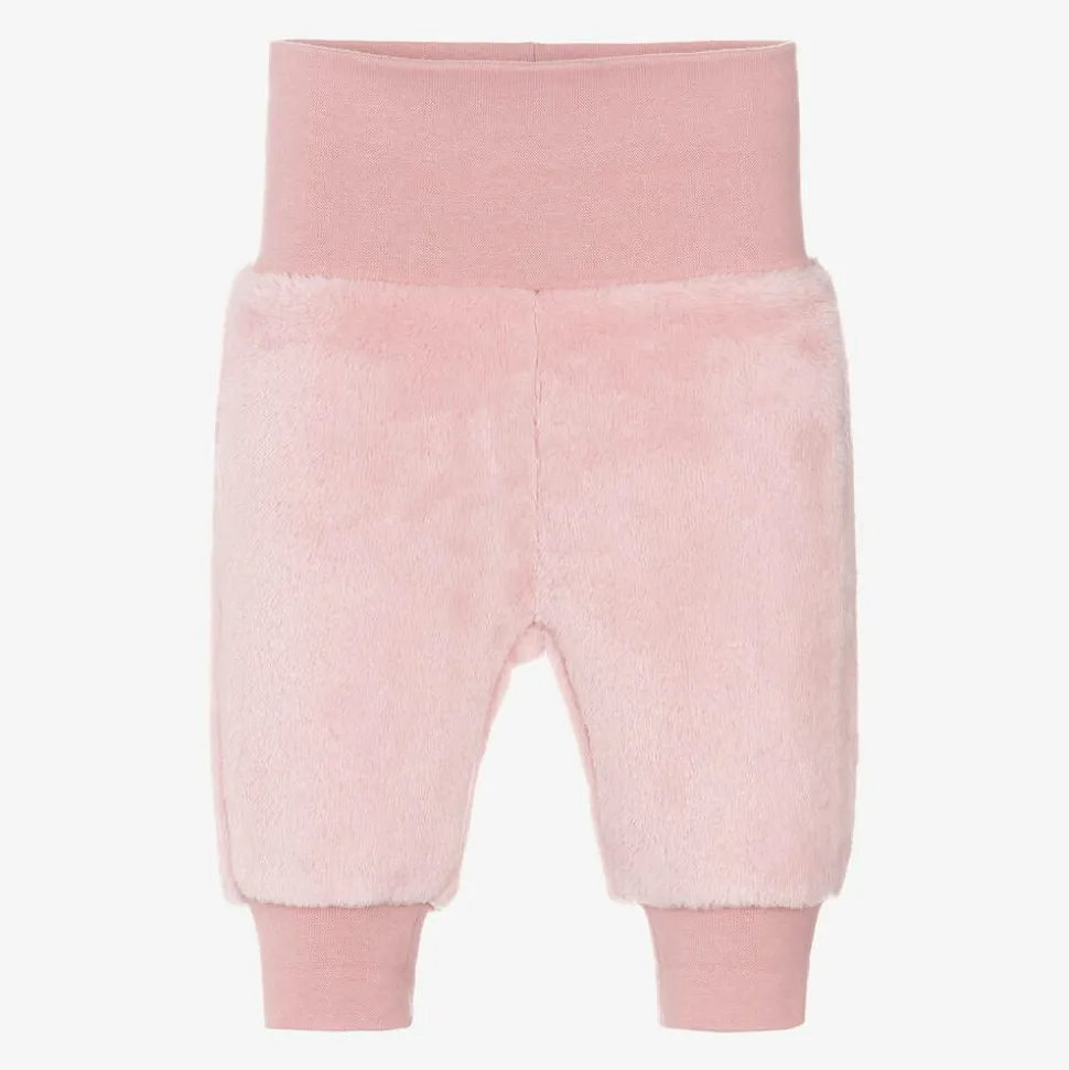 Baby Girls Pink Faux Fur Bunny Tracksuit