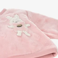 Baby Girls Pink Faux Fur Bunny Tracksuit