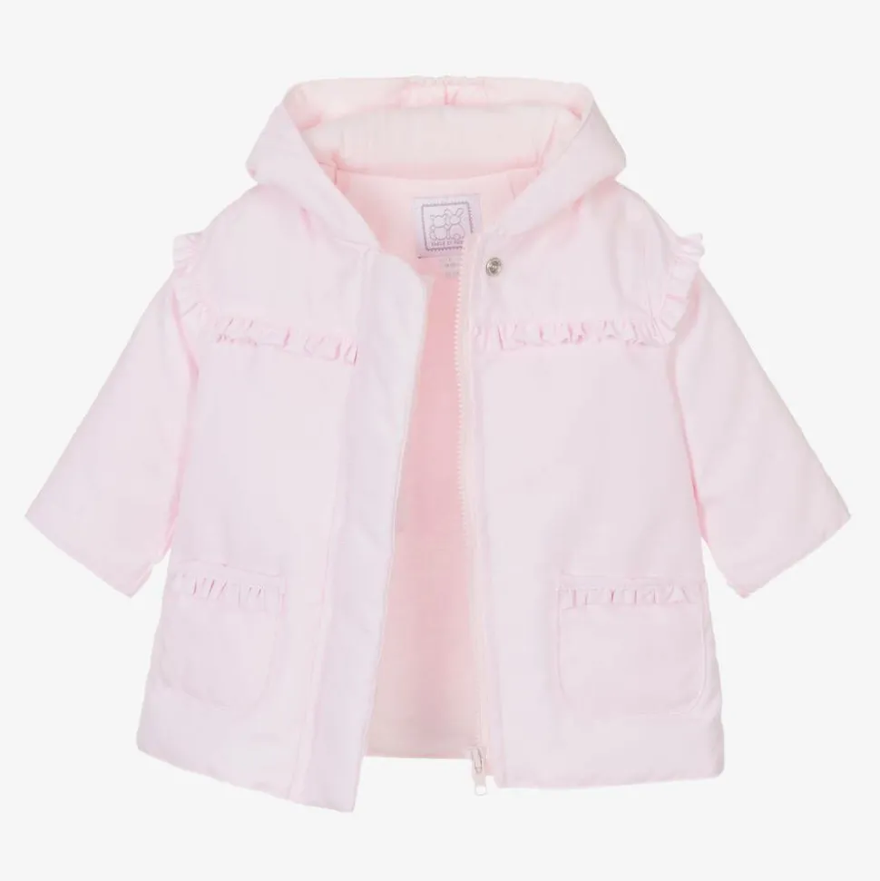 Baby Girls Pink Hooded Coat