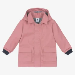 Baby Girls Pink Hooded Raincoat
