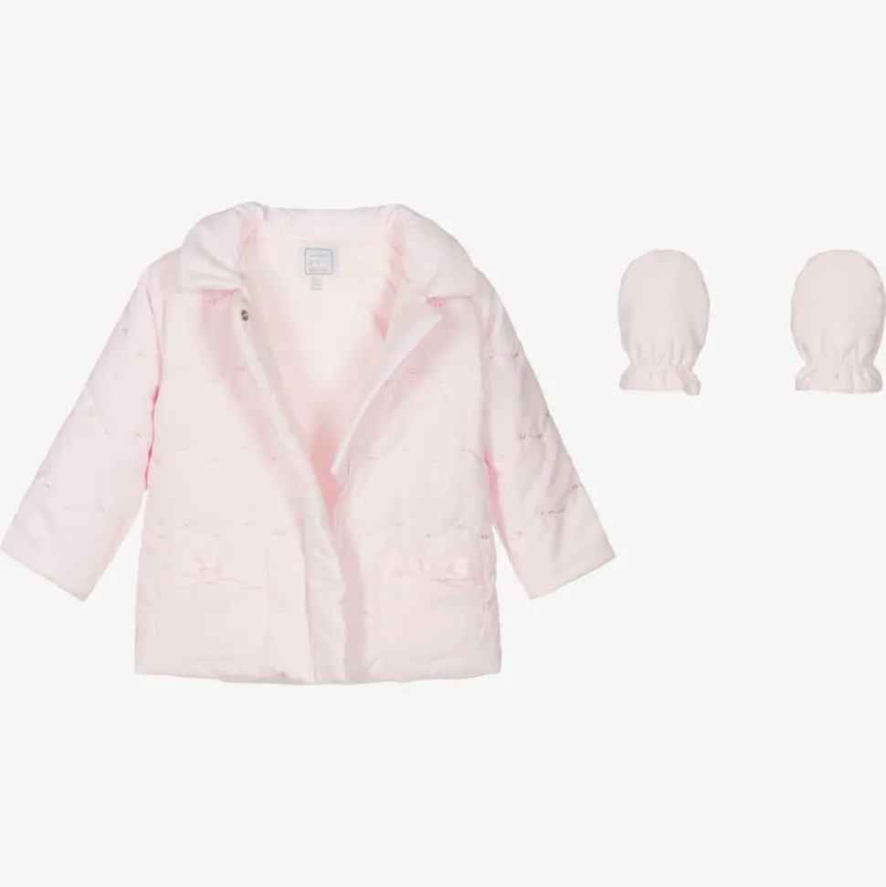 Baby Girls Pink Padded Jacket