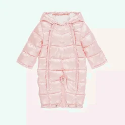 Baby Girls Pink Padded Snowsuit