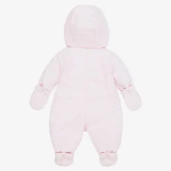 Baby Girls Pink Padded Snowsuit