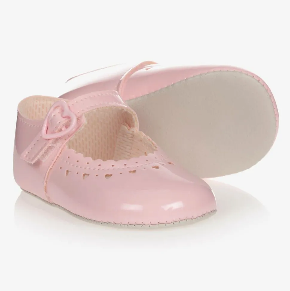 Baby Girls Pink Patent Pre-Walker Shoes