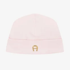 Baby Girls Pink Pima Cotton Layette Hat