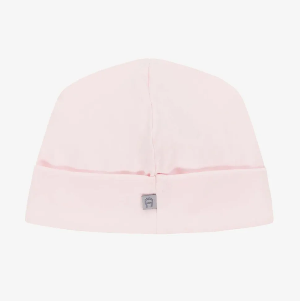 Baby Girls Pink Pima Cotton Layette Hat