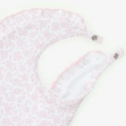 Baby Girls Pink Pima Cotton Summer Gardens Bib