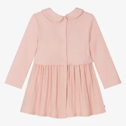Baby Girls Pink Piqué & Pointelle Dress