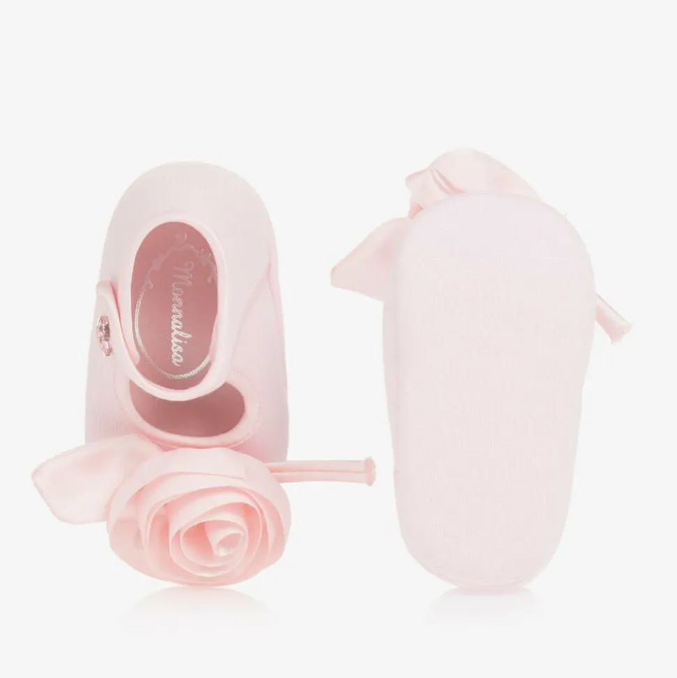 Baby Girls Pink Rose Pre-Walker Shoes
