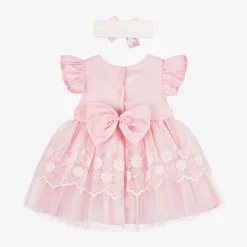 Baby Girls Pink Tulle Dress Set