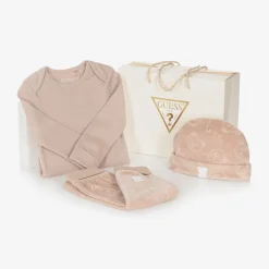Baby Girls Pink Velour Trouser Set