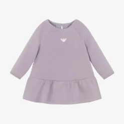 Baby Girls Purple Cotton Jersey Dress