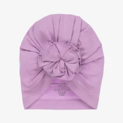 Baby Girls Purple Pima Cotton Hat