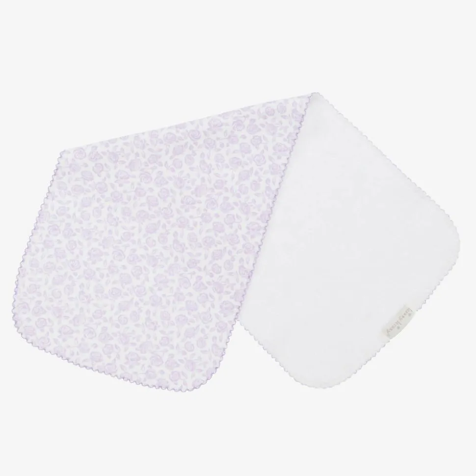 Baby Girls Purple Summer Gardens Burp Cloth (49cm)