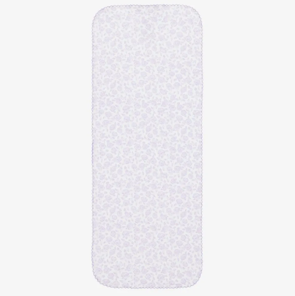 Baby Girls Purple Summer Gardens Burp Cloth (49cm)
