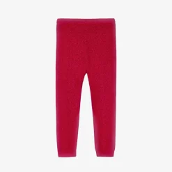 Baby Girls Red Lurex Leggings