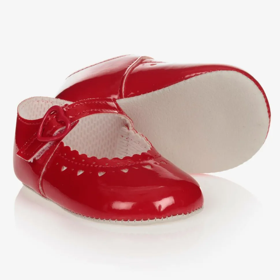 Baby Girls Red Patent Pre-Walker Shoes