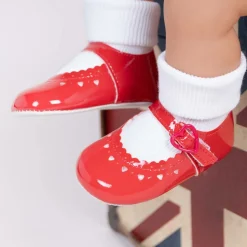 Baby Girls Red Patent Pre-Walker Shoes