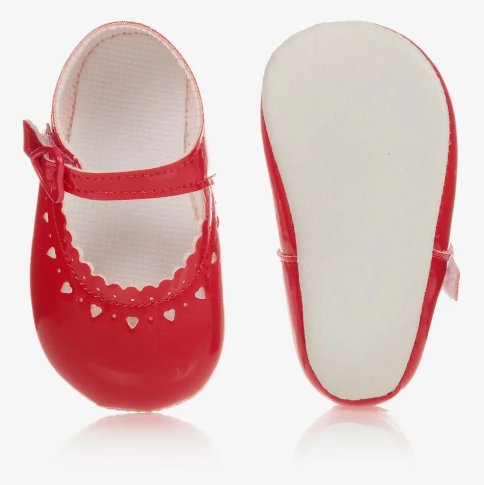 Baby Girls Red Patent Pre-Walker Shoes
