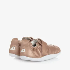 Baby Girls Rose Gold Leather First Walkers