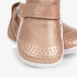 Baby Girls Rose Gold Leather First Walkers