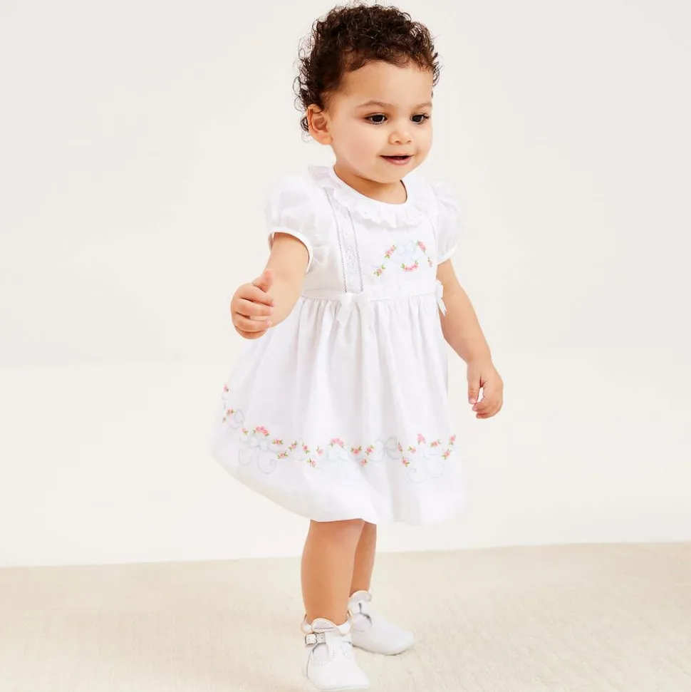 Baby Girls White & Ivory Ruffle Socks