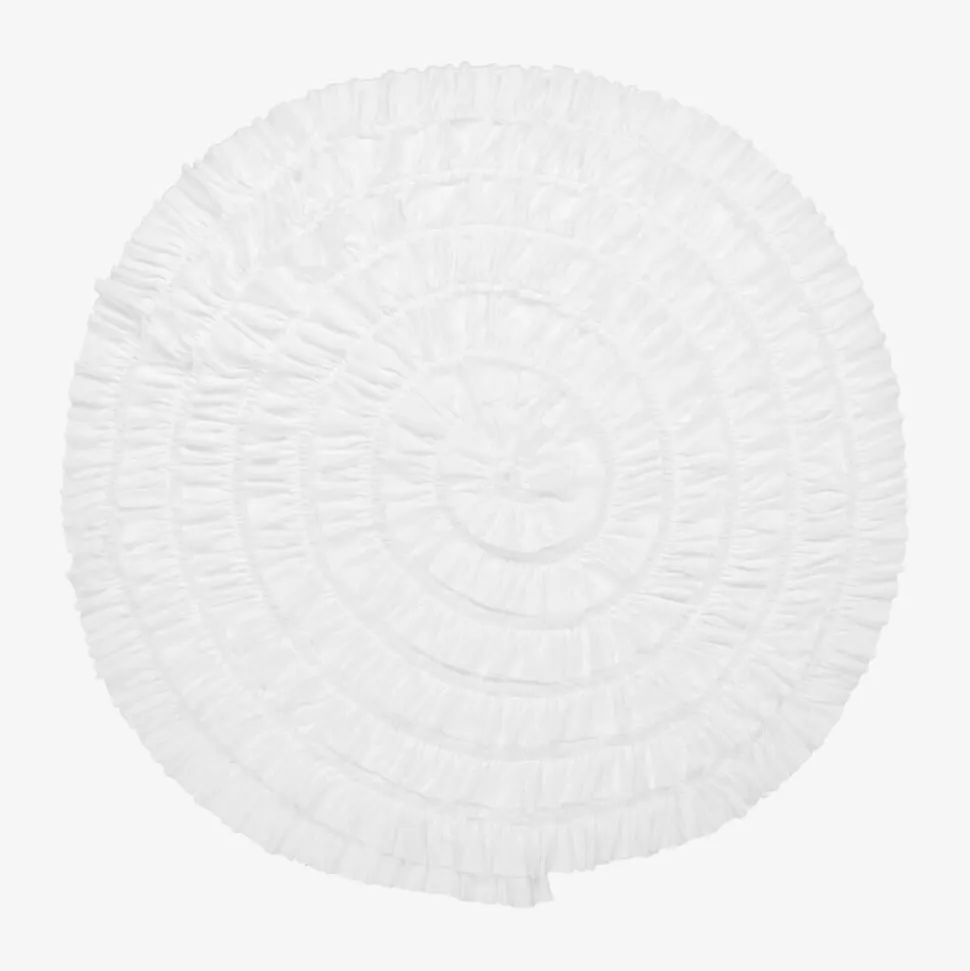 Baby Girls White Cotton Blanket (86cm)