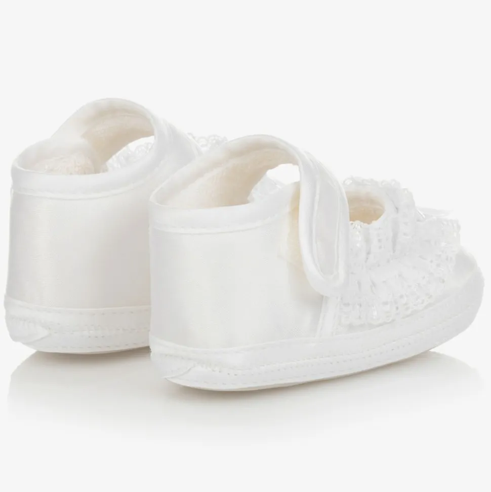 Baby Girls White Lace Shoes