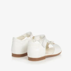 Baby Girls White Patent Leather Sandals