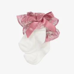 Baby Girls White Ruffle Socks