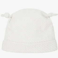 Baby Ivory Cotton Logo Hat