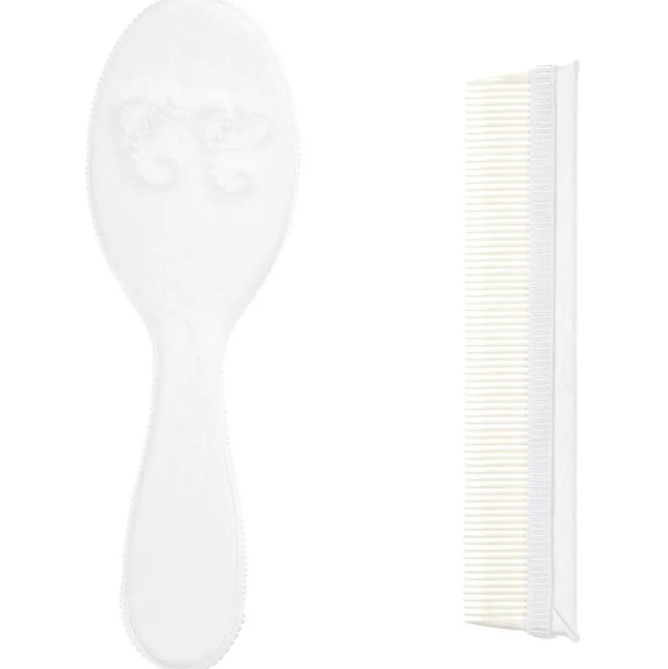 Baby White Brush & Comb Set
