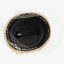 Beige & Ivory Occasion Hat