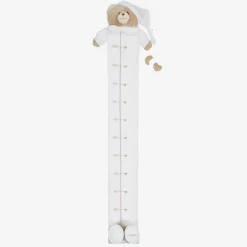 Beige & White Teddy Bear Height Chart (130cm)