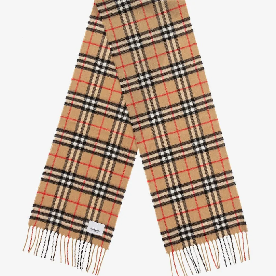 Beige Cashmere Scarf (125cm)