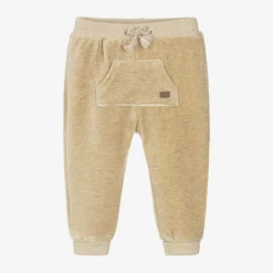 Beige Corduroy Baby Joggers