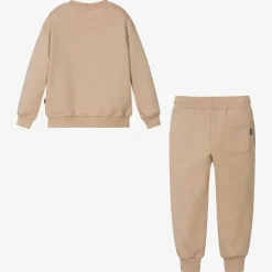 Beige Cotton Jersey Tracksuit