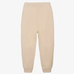 Beige Cotton Joggers