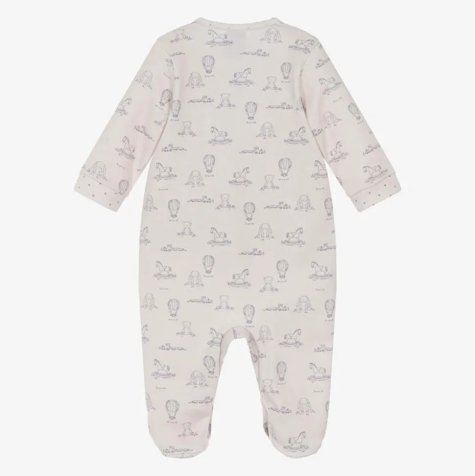 Beige Cotton Toys Babygrow