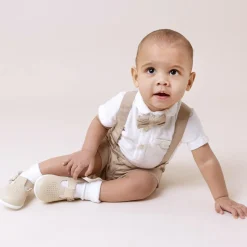 Beige First Walker Shoes