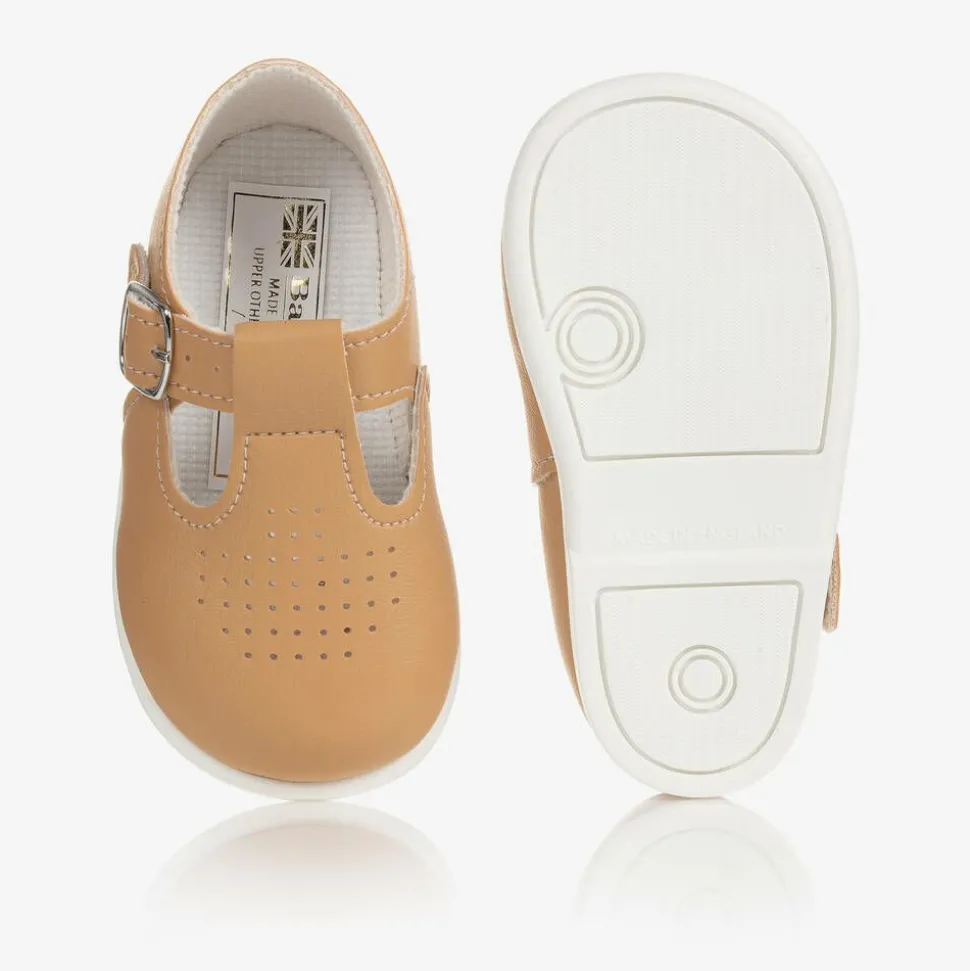 Beige First Walker Shoes