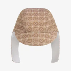 Beige Logo Baby Hat