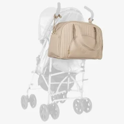 Beige Quilted Changing Bag (44cm)