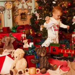 Beige Velour Teddy Doudou (22cm)