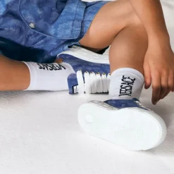 Black & Blue Cotton Ankle Socks (3 Pack)